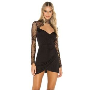 MICHAEL COSTELLO x REVOLVE Helix Mini Dress in Black Woman’s Size XS Lace Mesh